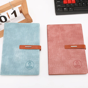 2021 A5 Premium <strong>Crocodile</strong> <strong>Skin</strong> Texture Leatherette <strong>Notebooks</strong> with Custom Deboss LOGO PU Hardcover Notepad Business Agenda - Product Image 5