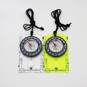 <span class=keywords><strong>Compas</strong></span> à vis sans fin en cuivre avec carte de couleurs, règle de mesure proportionnelle multifonctionnelle, aiguille nord pour l'extérieur A0005 - Product Image 5