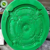 Fournisseur de Guangzhou, rose de plafond en plâtre de haute qualité, panneau central de plafond 3D, médaillon, moules en plastique