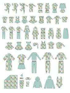 Pigiama Estivo Rinfrescante in Bambù Baifei OEM, Certificato GOTS, Set Coordinato Famiglia 2 Pezzi per Ragazze con Tessuto Modal - Product Image 3