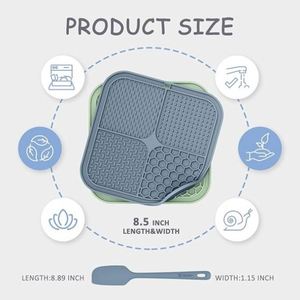 <b>Pad</b> Premium <b>Suction</b> Cup Anxiety Relief Slow Feeder Dog Bathing Grooming Training Lick Mat for Bowls Promotion - Product Image 2