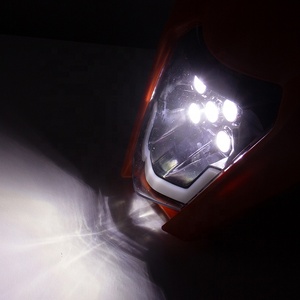 Phare LED universel modifié 35W 12V 6000K pour <span class=keywords><strong>KTM</strong></span> SX SX-F EXC XC-W XC-F WR DRZ YZ KX KLX F Dirt Bike Fairing Mask Honda - Product Image 5