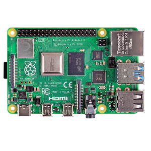 Carte de développement Raspberry Pi 4 Modèle B SBC, processeur BCM2711, WiFi intégré, Bluetooth, Gigabit Ethernet - Product Image 1