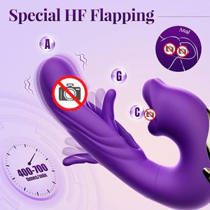 3-in-1 G-Punkt-Vibrator mit 7 Flatter- & 5 Leck- und Saugmodi, Zungenlecken, Saugknopf, Oralverkehr-Masturbator - Product Image 3