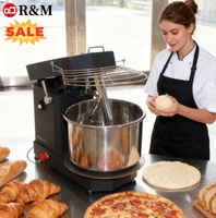Mini Pétrin Mélangeur à Spirale Numérique 3,5 kg 10 L 750 W avec Tête Inclinable pour Cuisine et Table