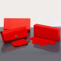 Vente en gros de boîtes à lunettes de soleil classiques rectangulaires colorées de haute qualité avec logo personnalisé, ensemble d'emballage, étui à lunettes en PU