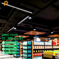 Spot LED sur rail orientable anti-éblouissement pour galerie d'art, musée, magasin de détail, éclairage commercial