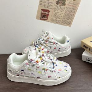 Zapatillas de plataforma transpirables para mujer, estilo casual deportivo, tendencia 2026 primavera-otoño, suela gruesa, versátiles. - Product Image 3
