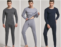 Sous-vêtement thermique Long Johns pour homme Ensemble de couche de base pour temps froid