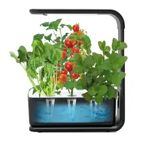핫 세일 식물 수경 재배 시스템 자동 타이머 조절 높이 15W LED 성장 빛 실내 정원