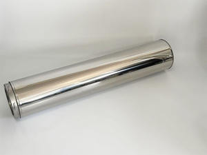 6 "(<span class=keywords><strong>150</strong></span> Mm) <span class=keywords><strong>tuyau</strong></span> de cheminée de poêle serrure torsadée miroir mural <span class=keywords><strong>double</strong></span> surface brillante <span class=keywords><strong>tuyau</strong></span> de cheminée isolé pour cheminée - Product Image 3