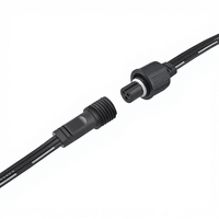 Adaptateur Xinglin en cuivre PVC M12 3 broches mâle-femelle 5A 6A IP65 étanche noir, connecteur électrique circulaire 300V pour connexions de fils