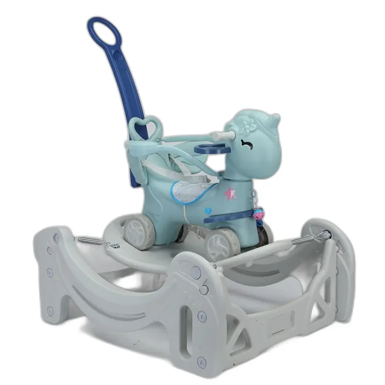 5-Trong-1 Bé Đi Xe Trên Rocking Horse Rocker Với Bánh Xe Đồ Chơi Động Vật Rocking Xe