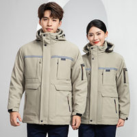 Nouvelle veste de travail hiver 2026 pour hommes et femmes, épaisse, résistante au froid, coupe-vent, imperméable, en polyester, pour la protection du travail