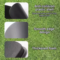 Protège-tibias de football personnalisés, nouvelle conception, mini, en fibre de carbone robuste