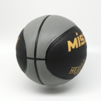 Mini ballon de basket en PU lesté taille 3 (600g) pour la personnalisation et l'entraînement de la force de dribble