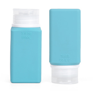 Bouteilles de voyage en silicone 89 ml pour gel douche et shampoing - Product Image 3