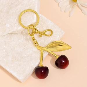 Vente chaude : Million+ Porte-clés cerise tendance, de luxe, en métal étanche, breloque de <span class=keywords><strong>sac</strong></span>, pendentif pour <span class=keywords><strong>sac</strong></span> à main, accessoires DIY - Product Image 4