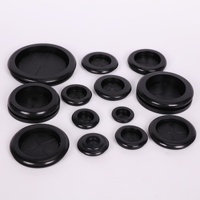Grommet pour câble anti-poussière, trou de 22 mm, bouchon de trou étanche, grommet rond en caoutchouc double face