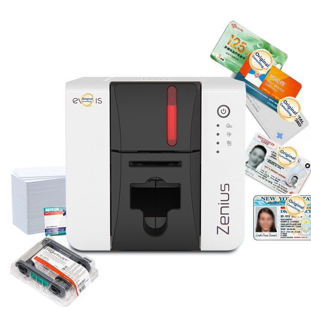 High-quality Evolis Zenius 2 Single-sided PVC Identity Card Printer Is Reliable Compact and Easy to Use.