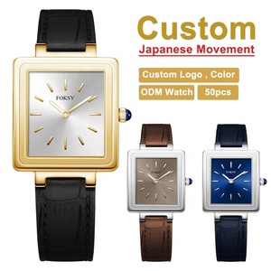 Reloj de Lujo para Mujer, Diseño 2026, con Logotipo Personalizado, Correa de Acero Inoxidable y Cuero, Movimiento de Cuarzo - Product Image 1