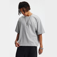 T-shirts personnalisés de haute qualité avec logo, coupe carrée, surdimensionnés, en coton lourd, t-shirts streetwear vierges, 100% coton, t-shirts pour hommes