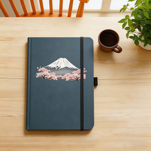 <span class=keywords><strong>Carnet</strong></span> de croquis/agenda personnalisé avec logo <span class=keywords><strong>Mont</strong></span> Fuji Japon, cadeau pour étudiant, papier épais ligné - Product Image 1
