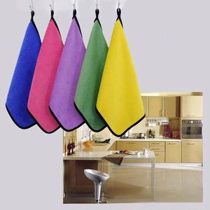 Serviette de lavage de voiture en microfibre polaire corail, épaisse, absorbante, double face, bicolore, avec logo personnalisé, vente en gros - Product Image 4