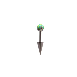 Pendientes de titanio G23 con punta y bola de ópalo sintético engastada |   Diseño de <span class=keywords><strong>doble</strong></span> cono extraíble para perforaciones de cartílago en la hélice - Product Image 4