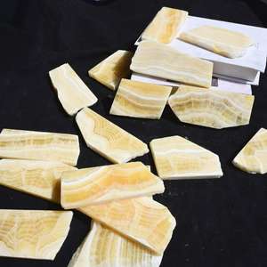 Vente en gros de dalles de calcite jaune de style bohème pour la guérison spirituelle, tendance de la mode pour la décoration intérieure unique, cadeaux de vacances, pierre - Product Image 2