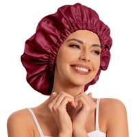 Bonnet de nuit en satin pour la protection des cheveux, double bonnet réglable et doux pour femmes, accessoire capillaire polyvalent, bonnet de douche