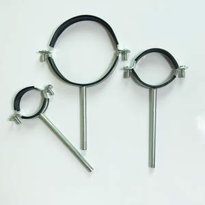 मीट्रिक बोल्ट क्लैम्पिंग रेंज 16 मिमी-315 मिमी जस्ती स्टील भारी शुल्क त्वरित विभाजित रबर लाइन पाइप हैंगर ओ आकार rk - Product Image 3