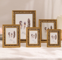 Set bingkai gambar mewah emas Resin 4x6 5x7 8x10 untuk tampilan hadiah Hari Jadi