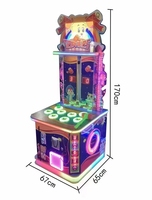 Machine de jeu d'arcade pour enfants, modèle Redemption Whack a Mole Hitting Frog, avec marteau de frappe en fer, à monnayeur, garantie 1 an