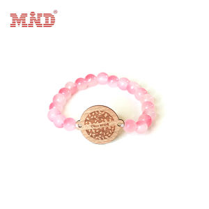 Tatil için renkli cam boncuk akıllı bileklik ile NFC ahşap RFID bilezik, sıcak bahar otel, müzik festivali - Product Image 2