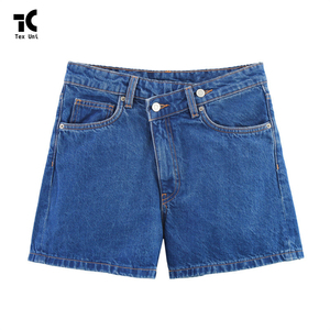 Shorts Bermuda en jean pour <span class=keywords><strong>homme</strong></span>, coupe ample, taille mi-haute, délavé, style décontracté, motif uni, tissé, haute qualité - Product Image 1