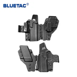 Bluetac New Design Inside Waistband Gun Holster Carbon Fibre Concealment Holster Hide Cover With Mag Pouch