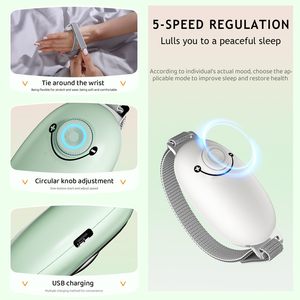 Thiết bị hỗ trợ giấc ngủ, giảm lo âu, giảm mất ngủ, cầm tay thiết bị ngủ có thể đeo với cổ tay và chân máy hỗ trợ giấc ngủ - Product Image 4