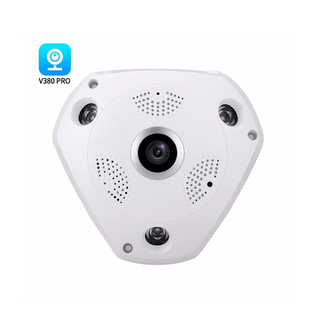 Wifi Security Cameras V380 Wifi Camera Fisheye 360 Panoramic View Network Camera