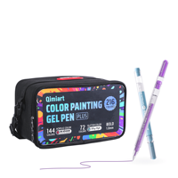 Ensemble de stylos professionnels pour journalisation, 216 couleurs, en plastique, pointe 1,0 mm, écriture fluide, stylos à dessin, marqueurs artistiques multicolores, bricolage