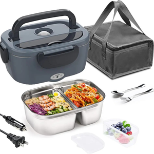 Petit Réchauffeur d'Aliments en Acier Inoxydable, Boîte Chauffante, Buffet Commercial, Portable, Boîte à Lunch Électrique, pour la Maison - Product Image 5