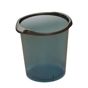 Nordic Transparent Trash Can Cylindrical Indoor Open Waste <b>Bin</b> For Kitchen Living Room Bedroom - Product Image 5