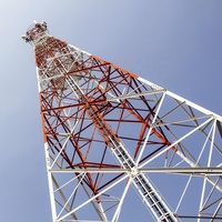 Torre de Telecomunicaciones Multifuncional de Acero para Energía Solar, TV, Satélite, Microondas, Antena Inalámbrica, Señal de Internet de 50 km, Radio CB