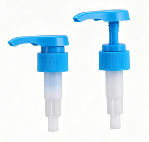 Pompe à lotion en plastique bleu 28/410 avec clip de verrouillage et vis, pour savon liquide, shampoing, cosmétiques, flacon vide - Product Image 2