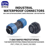 Connecteur de Docking Étanche IP68 SP17 Mâle/Femelle, Prise de Panneau pour Équipement Électrique Automobile et Extérieur 10A 5A