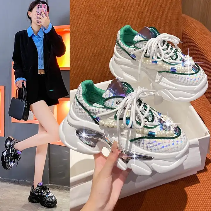 New 2023 Spring Platform Sneakers Women Vulcanized Shoes Summer Ladies  Trainer Sports Chunky Sneakers Women Zapatillas