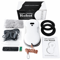Robot lave-vitres intelligent à jet d'eau bidirectionnel 2800Pa, ultra-plat 62mm, 980g, moteur sans balais, télécommande IR, direct usine, faible MOQ