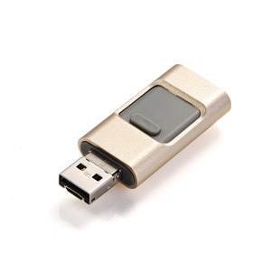 Custom a buon mercato <span class=keywords><strong>Otg</strong></span> USB Flash Drive 3 in 1 3.0 in metallo 32gb 64gb 128Gb 256Gb 512Gb <span class=keywords><strong>OTG</strong></span> USB Drive per Samsung, Huawei, Xiaomi, <span class=keywords><strong>iPhone</strong></span> - Product Image 5