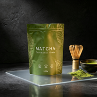 Sachet de café personnalisé à finition mate 500g, pochette autoportante en aluminium avec fermeture éclair et valve d'air, sac haute barrière