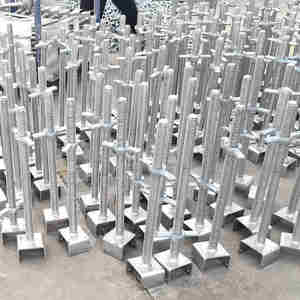 China Galvanized Steel Adjustable <b>Scaffolding</b> Solid and Hollow Threaded <b>Base</b> <b>Plate</b> - Product Image 4